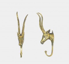 HANGER IMPALA BRONZE GOLD COLOR - DECOR OBJECTS